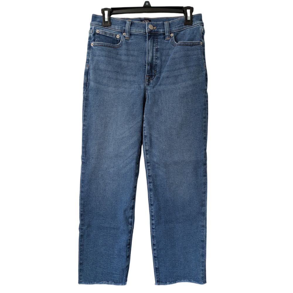 J. Crew Factory Stovepipe Jeans Cut Hem Stretch Size‎ P27 Sail Port NWOT CB353